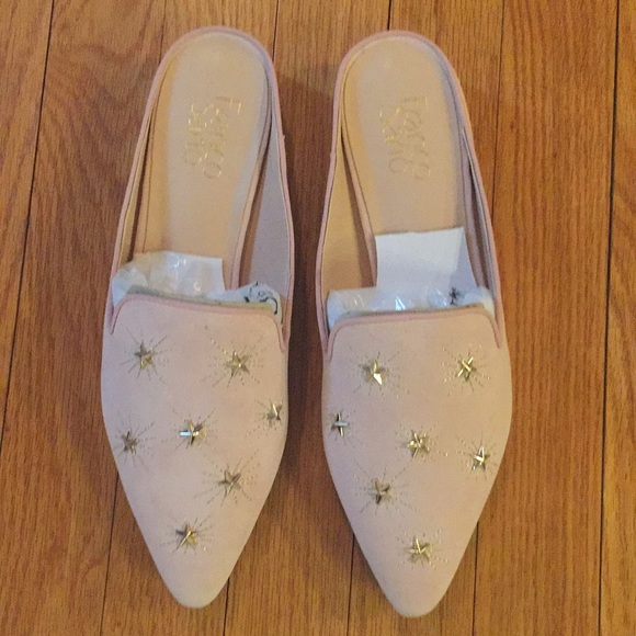 Franco Sarto suede Pink Mules - Picture 5 of 8